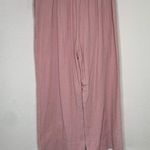 Good Luck Gem  Blush Pink Linen Rayon Cropped Summer Pant Sz Medium Photo 5