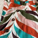 Anthropologie Hutch Raven Printed Tapered Linen Trousers Pants Size 8 Photo 4