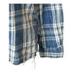 BLANK NYC  Shirt‎ Women XS Blue Plaid You Oughta Know Raw Hem Button Up Western Photo 6