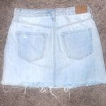 Aeropostale Denim Mini Skirt small Jean Y2K Vintage Distressed Light Wash size 6 Photo 1
