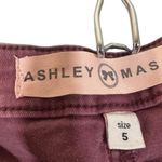 Ashley Mason Light Maroon Zipper Detail Ankle Skinny Denim Jeans Women Sz 5/27 Photo 6