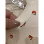 SKIMS Shirt Womens Small White Mushroom Print Long Sleeve Stretch Loungewear Top Photo 4