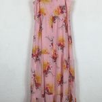 J.Crew Pink Floral Tiered Sunburst Sleeveless Maxi Dress Size 2 Ruffle Chiffon Photo 11
