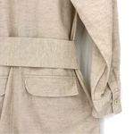 BOA Linen Blend Belted Jumpsuit Cream S Photo 14