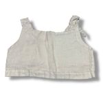 ZARA ‎ White Linen Crop Top Sz S Photo 5