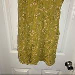American Eagle  Green-Yellow Floral V Neck Short Sleeve Dress XS Photo 5