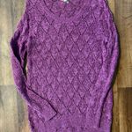 Sonoma  Women’s Cable Knit Sweater Plum size XL Photo 0