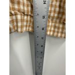 Madewell  Gingham Linen Blend Blazer Jacket Tan White XXS Photo 6