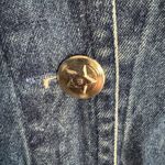 Don’t Mess With Texas Biker Babe denim Jean jacket size small Blue Photo 1