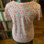 Lucky Brand  red springy scoop neck knit M Americana tee Photo 1