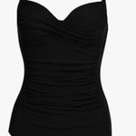 Ekouaeur Ekouaer Women's One Piece Swimsuit Ruched Tummy Control Bathing Suits Vintage Retro Push Up Photo 3