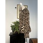 CH Chancelle Women Blouse Size 14 Collared V Neck Long Sleeve Open Front Button Photo 3