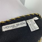 Michael Simon Vintage Year of the Dragon Embroidery Beaded Artwork Sweater Sz 2 Black Photo 7