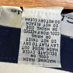 C.D. Daniels size 1X blue patterned blouse with rhinestone embellishments. Photo 5