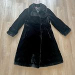 Hudson’s Detroit  Black Faux Fur Coat | Vintage Long Overcoat | Made in England S Photo 0
