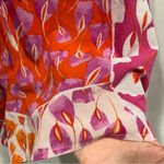 Cute Josie Natori silky pull in draw string funky shorts pink orange floral Size M Photo 2