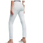 Citizens of Humanity Citizens of Humanity White Denim Arielle Mid-Rise Slim Jeans - Size 26 Photo 3