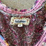 Lulumari Anthropologie Brand Mixed Media Colorful Lace Tassel Flowy Tank top Photo 4