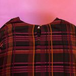 Vintage 80s Brown, Pink, and Orange Plaid Short Photo 8
