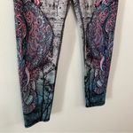 Evolution and creation Pink Teal Elephant Print Active Wear Leggings Size S Photo 3