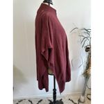 Lululemon Call Me Cozy Wrap One‎ Size Heathered Deep Rouge Pima Cotton Sweater Red Photo 2