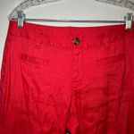 CAbi Style 5503R Valentine Trouser red flare leg pants women's 4 linen blend Photo 2