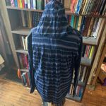 Free People hooded S blue striped boho beachy oversized top Photo 1