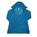 Jockey Person 2 Person Teal Paisley Burnout Hooded Top Sz Medium Green Photo 1