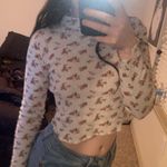 Rue 21 Cropped Floral Long Sleeve Top Photo 0