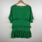 Lovers + Friends Lovers + Friends Womens Mona Mini Dress Size XS Green Ruffle Tiered Party Flowy Photo 3