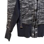 Zella Marled Space Dyed Zip-Up Hoodie Black White Size XS Photo 4