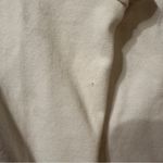 Burberry White/Cream V-Neck Tee with Classic Check Patterned Trim size Medium Photo 11