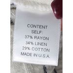 Maven West Striped Linen Blend Tunic Dress with Tassel Ties XS Photo 2