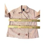 Gap  Peacoat Style Jacket Womens Small Blush Pink Cotton Stretch Spring Fall Photo 8