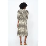 Sea New York Leo Animal Print Midi Dress Size 12 New with Tags Brown Photo 1