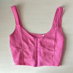 PacSun PacCares Tropics hot pink rib corset tank top size extra small Photo 2