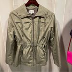 Studio Works Cute vintage 90s creamy tan windbreaker lined jacket pockets rain weather Photo 11