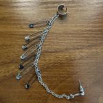 Silver Ear Cuff with Chain Photo 0