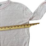 Pink 100% Linen‎ Knit Sweater Sz XS Soft Girl Coquette Preppy Cottage Core Photo 3