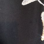 Michael Simon Black Long Sleeve Top with Shoe Embellishments Quiet Luxury Photo 3