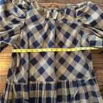 Summersalt  Gingham Tiered Midi Dress Prairie Long Sleeve S Cottagecore Cotton Photo 6