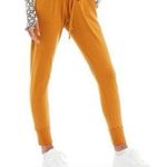 Free People Movement Joggers Women's Small Golden Yellow Drawstring Athleisure Photo 1