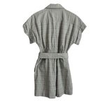 Madewell Seersucker Camp Romper Pastel Green Ashen Sage Belted Retro Women’s XS Photo 2