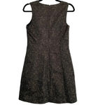 Theyskens' Theory Dino Dress Black Gold Sparkle Metallic Shift Sheath Sleeveless Size 2 Photo 2