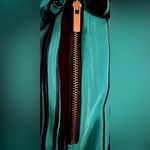 Elizabeth and James  Aqua Striped Silk Open-Back Dolman Mini Dress – Size 4 NEW Photo 7