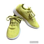 Allbirds Women's  Neon Yellow Lace Up Wool Athletic Runners Sneakers Shoes Size 5 Photo 0