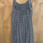 Old Navy Floral Black and White Sun Fit n Flare Dress Sz M Photo 1