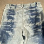 J Jill Womens‎ High Rise Cropped Jeans 8 Blue Tie Dye Cuffed Stretch Denim Photo 8