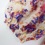 IRO NEW Paris galary silk blend floral print fit and flare dress, French 38 Photo 14