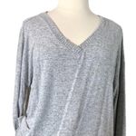 Soma Women’s Lounge Set Brushed Terry Ribbed Wide Leg Pants Gray Size XXL Plus Photo 5